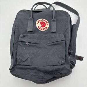 Fjallraven-Kanken Classic Backpack w/Bottle‎ Pocket Gray/blue